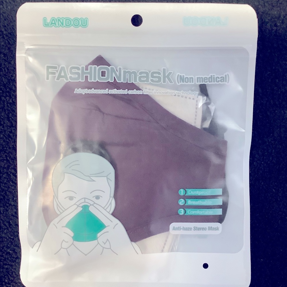 Reusable Cotton Activated Carbon Filter Face Mask